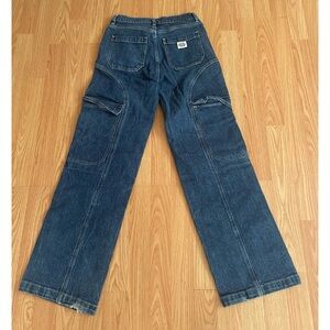 PacSun Women's Straight Leg Jeans - Dark Blue